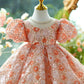 Children's Shiny Princess Dress Puffy Grenadine
