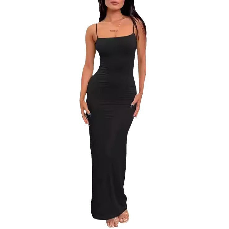 Backless Slim Fit Sheath Dress Women