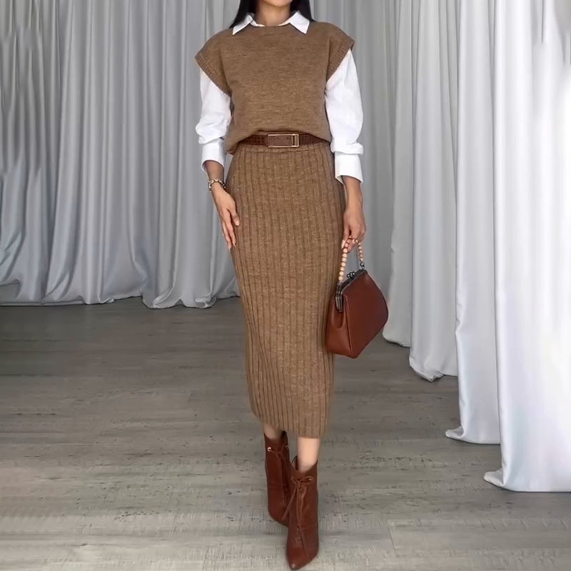 Women's Slimming Dress Two-piece Suit