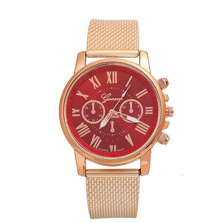 PVC multi-color face bracelet watch Roman digital face quartz watch WISH sale ladies Geneva watch