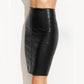 Jupe longue simili cuir