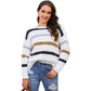 Women's Fashion Striped Printed Long Sleeves