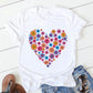 T-shirt à manches courtes imprimé floral tendance