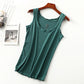 Threaded cotton women's vest