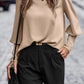 European And American Long Sleeve Button Solid Color Casual Shirt