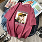 Korean style loose all-match cec half sleeve t-shirt