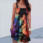 Robe à bretelles sexy à imprimé tendance