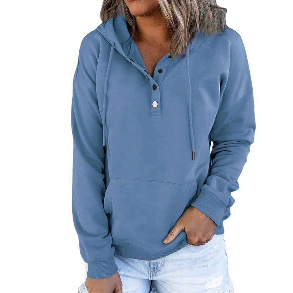 Manteau à manches longues pour femme, pull ample et décontracté à capuche