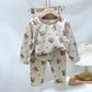 Ensemble de pyjama en coton pour enfants, sous-vêtements pour bébés, vêtements d'intérieur pour garçons, caleçons longs pour filles, haut et bas