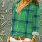 Printed Loose Casual Women's Shirt Long Sleeve Top