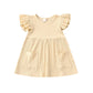 Girls' Hanging Cotton Flying Sleeve Dress