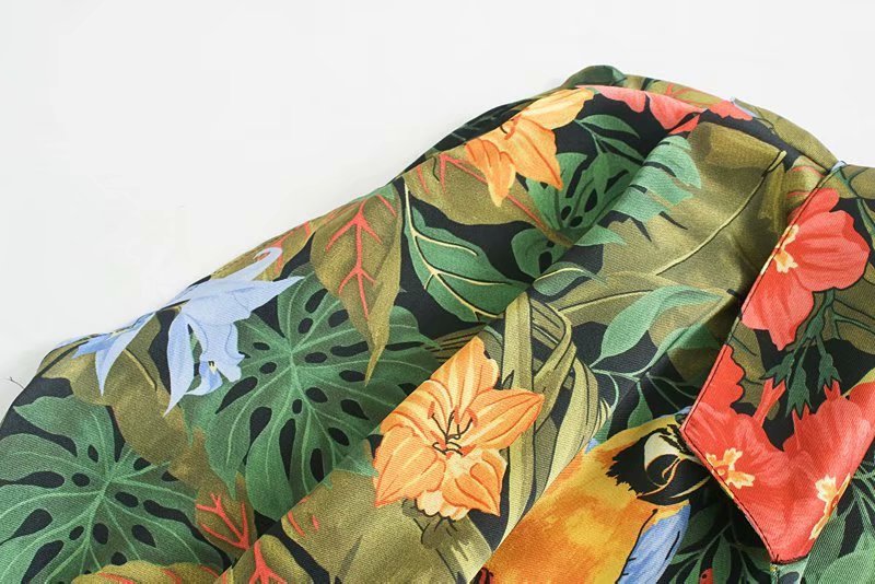 summer print new waist fashion jumpsuit