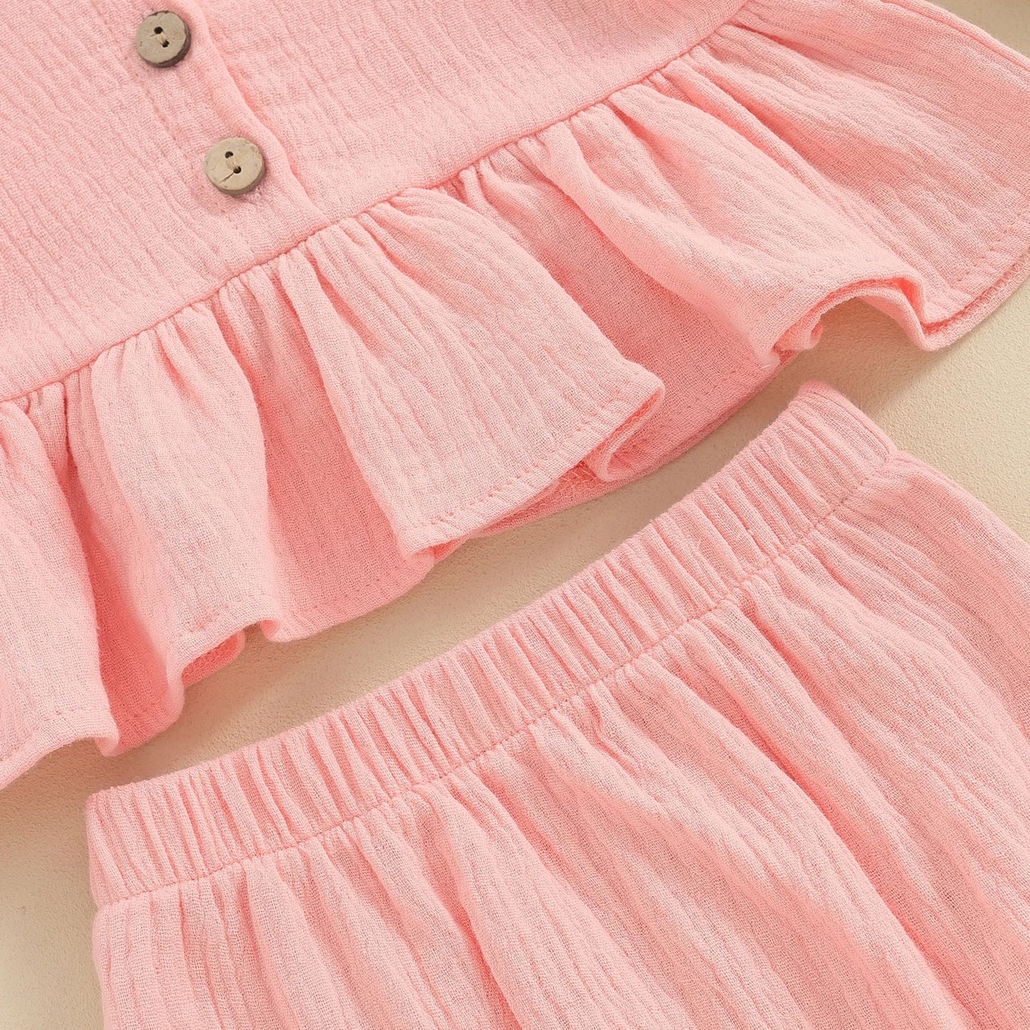 Combinaison short à bretelles d'été pour filles