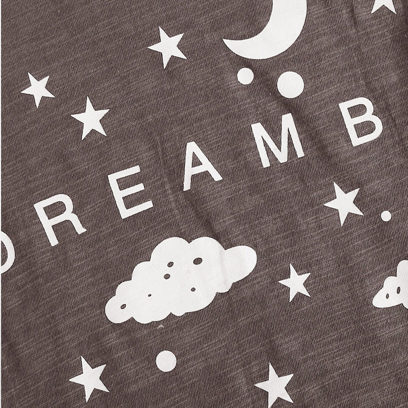 Summer Star Print Kids Homewear Set Breathable Pajamas