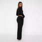 Women's Fashionable Off-shoulder Top And Skirt Two-piece Set