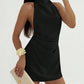 Womens Minimalist Backless Party Dress