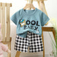 Pure Cotton Sports Children's Short-sleeved Suit