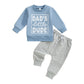 Ensemble sweat-shirt imprimé lettre pour enfants