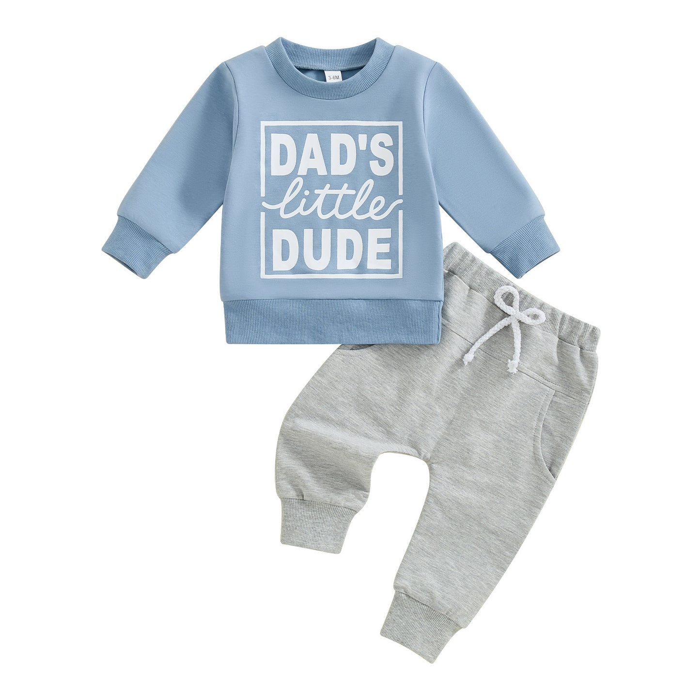 Ensemble sweat-shirt imprimé lettre pour enfants