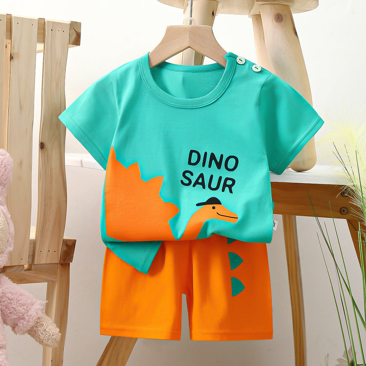 Pure Cotton Sports Children's Short-sleeved Suit