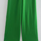Women's Round Neck Solid Color Knotted Cutout Jumpsuit