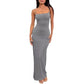 Backless Slim Fit Sheath Dress Women
