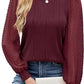 Women's Round Neck Chiffon Puff Sleeve Fashion