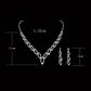 Manufacturer's direct selling classic kiss kiss EARRINGS NECKLACE BRIDAL suit 451 Wedding Jewelry