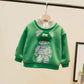 Children's Winter Fleece Lining Sweatshirt And Sweatpants Two-piece Set