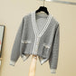 Women's Jacket Spring And Autumn New Style Knitwear Korean Style Outer Wear Temperament