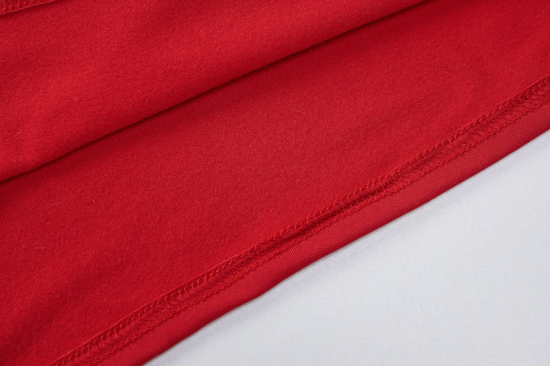 Fashion Solid Color Long-sleeved Slim Fit Hip Dress