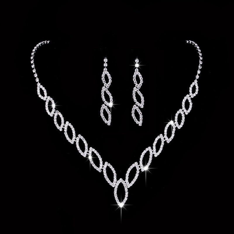 Wedding Jewelry Classic EARRINGS NECKLACE BRIDAL Suit 451 Factory Direct Sales