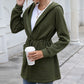 Mid-length hooded trench coat