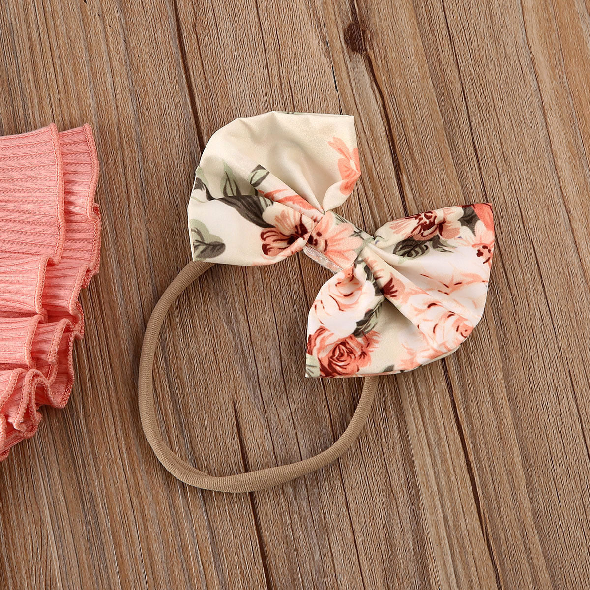 Hanging Multicolor Flying Sleeve Romper  Floral Culottes  Headscarf