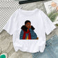 T-shirt slim blanc à manches courtes pour femme