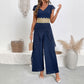 Lace V-neck Stitching Women's Jumpsuit