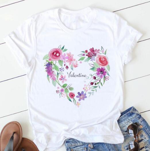 T-shirt à manches courtes imprimé floral tendance