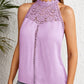 Fashion Hollowed-out Lace Gas Vest Top For Women