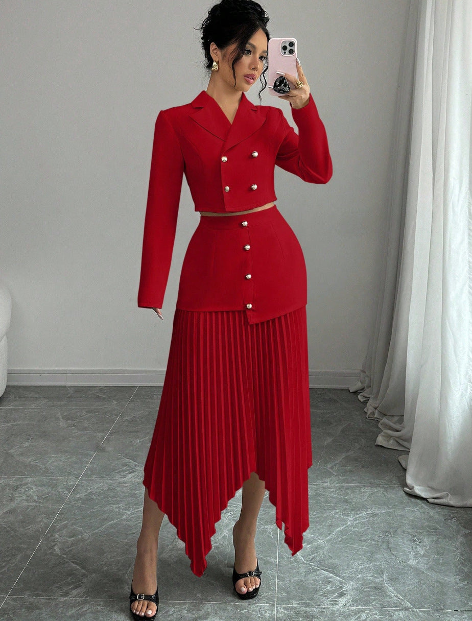 Stylish And Sophisticated Womens Suit Skirt Set