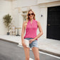 Women's Sleeveless Solid Color Knitted Vest