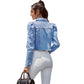 Women's Fashion Lapel Denim Casual Short Jacket