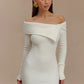 Dress Sweater Women's Long-sleeved Off-neck Knitted Tight Skirt