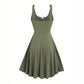 Women's Chest Strap Sleeveless High Waist Dress