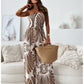 Off-shoulder Tube Top Smocking Fitted Waist Jumpsuit