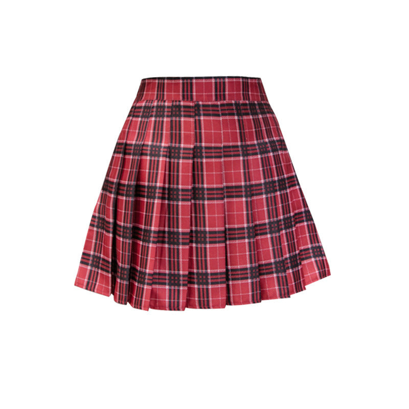 Plaid Pleated Skirt Skirt Jk Uniform Skirt Women's College Style