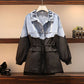 Veste patchwork en jean 
