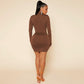 Women's Pure And Dress Autumn And Winter High-waist Body-hugging Short Skirt