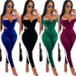 Sleeveless cutout zipper jumpsuit