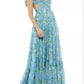 Women's Cut-out Ruffled Sleeveless Waist-controlled Large Hem Dress