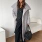 European And American Loose Leisure Warm Long Stand-up Collar Cotton Coat Jacket